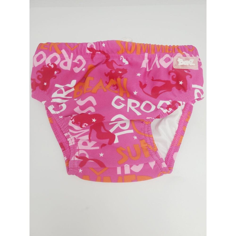 Baby BanZ UV Swim Diaper - Pink Graffiti Design, 3-6 Months NEW